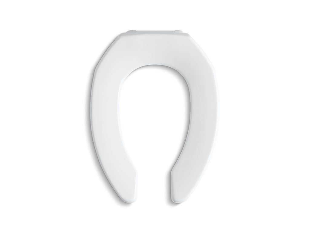 KOHLER K-4670-SC-0 Lustra Elongated Toilet Seat With Self-Sustaining Check Hinge - White