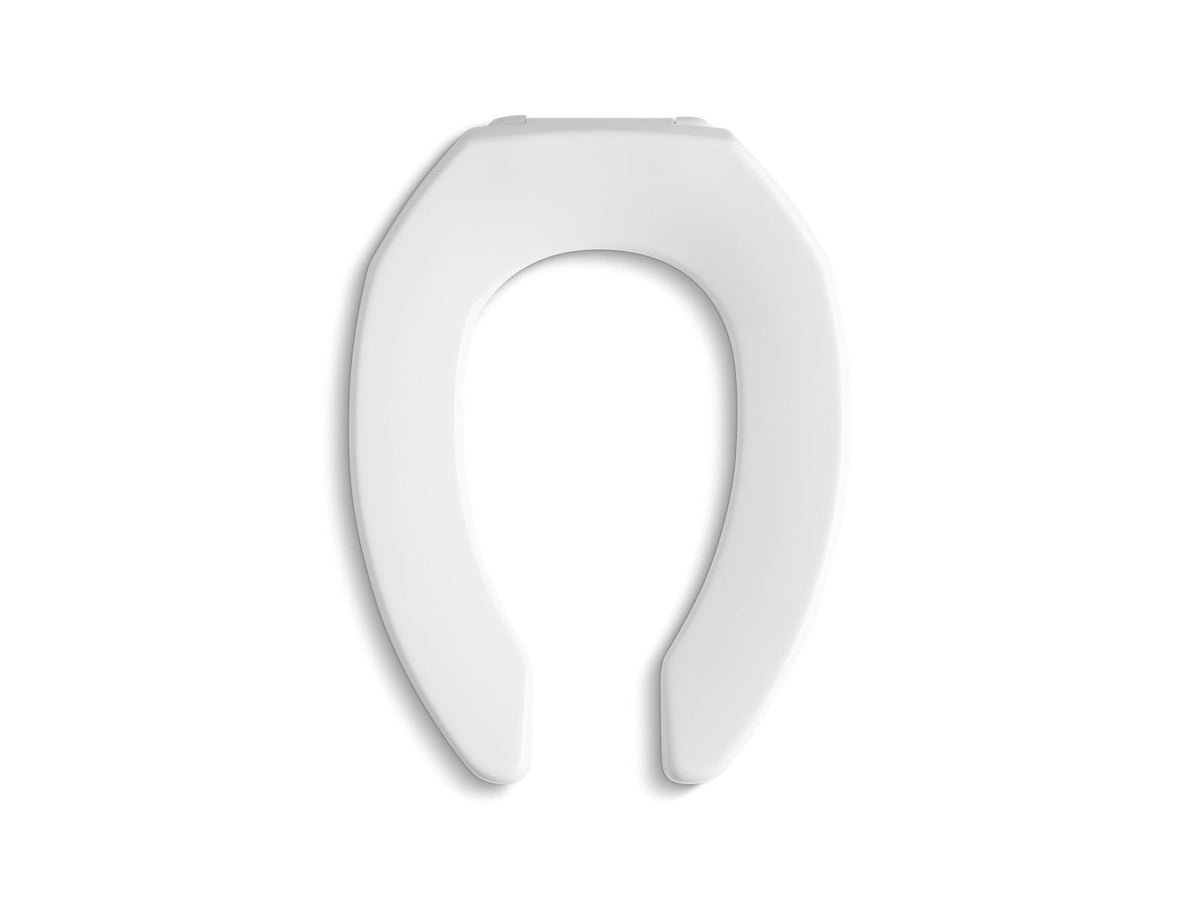KOHLER K-4670-SC-0 Lustra Elongated Toilet Seat With Self-Sustaining Check Hinge - White