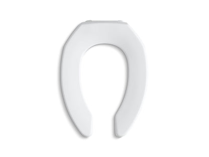 KOHLER K-4670-SC-0 Lustra Elongated toilet seat with self-sustaining check hinge - White