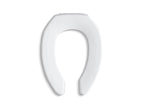 KOHLER K-4679-CA-0 Lustra Commercial Elongated Toilet Seat With 1" Bumpers And Antimicrobial Agent - White