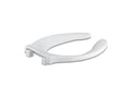 KOHLER K-4731-CA-0 Stronghold Commercial Elongated Toilet Seat With Antimicrobial Agent - White