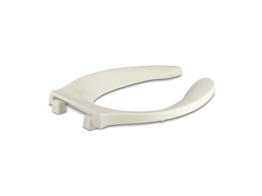 KOHLER K-4731-C-96 Stronghold Elongated Toilet Seat With Integrated Handle And Check Hinge In Biscuit