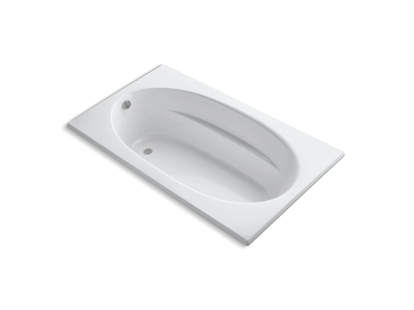 KOHLER K-1115-0 Windward 72" X 42" Drop-In Bath In White