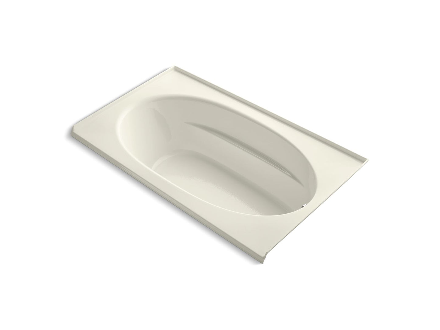 KOHLER K-1115-R-96 Windward 72" X 42" Alcove Bath, Right Drain In Biscuit