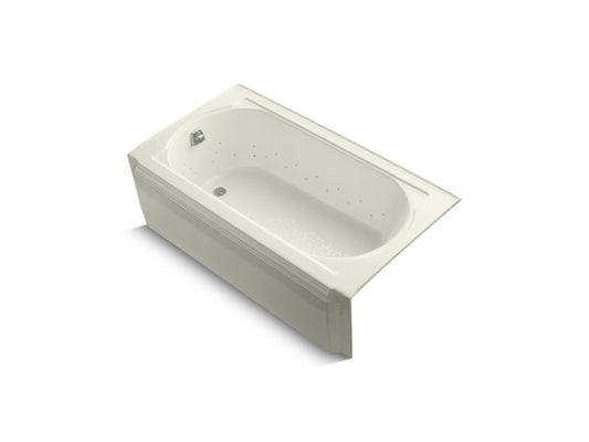 KOHLER K-723-G96-96 Memoirs 60" X 33-3/4" Alcove Bubblemassage Air Bath With Biscuit Airjet Color Finish And Left-Hand Drain In Biscuit