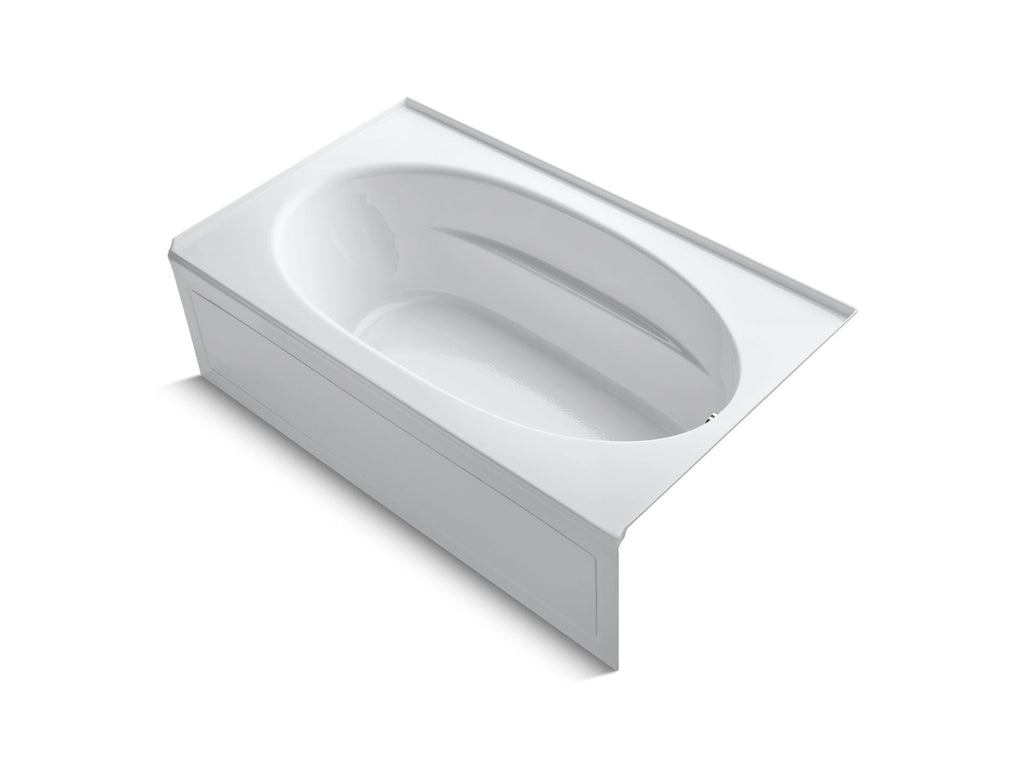 KOHLER K-1115-RA-0 Windward 72" X 42" Alcove Bath, Right Drain - White