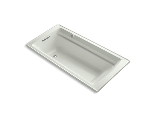 KOHLER K-1124-GHW-NY Archer 72" X 36" Drop-In Heated Bubblemassage Air Bath With Bask Heated Surface In Dune