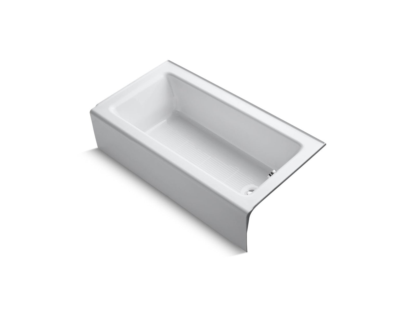 KOHLER K-876-0 Bellwether 60" X 32" Alcove Bath, Right Drain In White