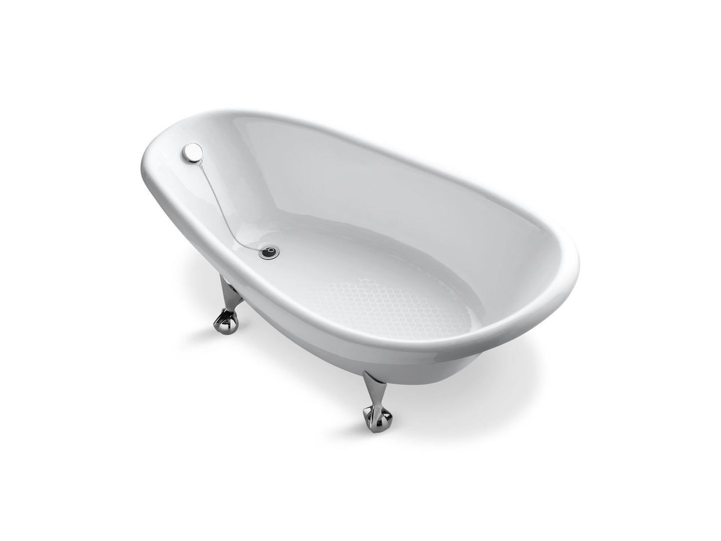 KOHLER K-100-0 Birthday Bath 72" X 37-1/2" Freestanding Bath In White