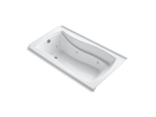 KOHLER K-1224-LH-0 Mariposa 66" X 36" Alcove Heated Whirlpool, Left Drain In White