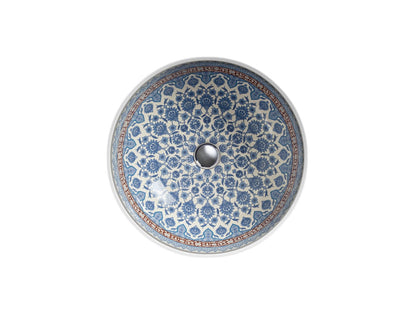 KOHLER K-14046-BU-96 Marrakesh Camber 16-1/4" round undermount bathroom sink, no overflow - Marrakesh