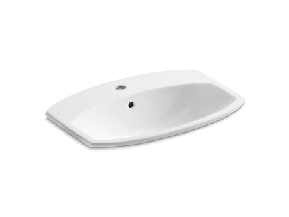 KOHLER K-2351-1-0 Cimarron 22-3/4" rectangle drop-in bathroom sink - White