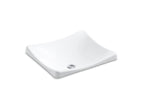 KOHLER K-2833-7 Demilav 18-1/4" Rectangular Vessel Bathroom Sink, No Overflow - Black Black