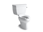 KOHLER K-3531-TR-0 Wellworth Classic Two-Piece Elongated Toilet, 1.0 Gpf - White