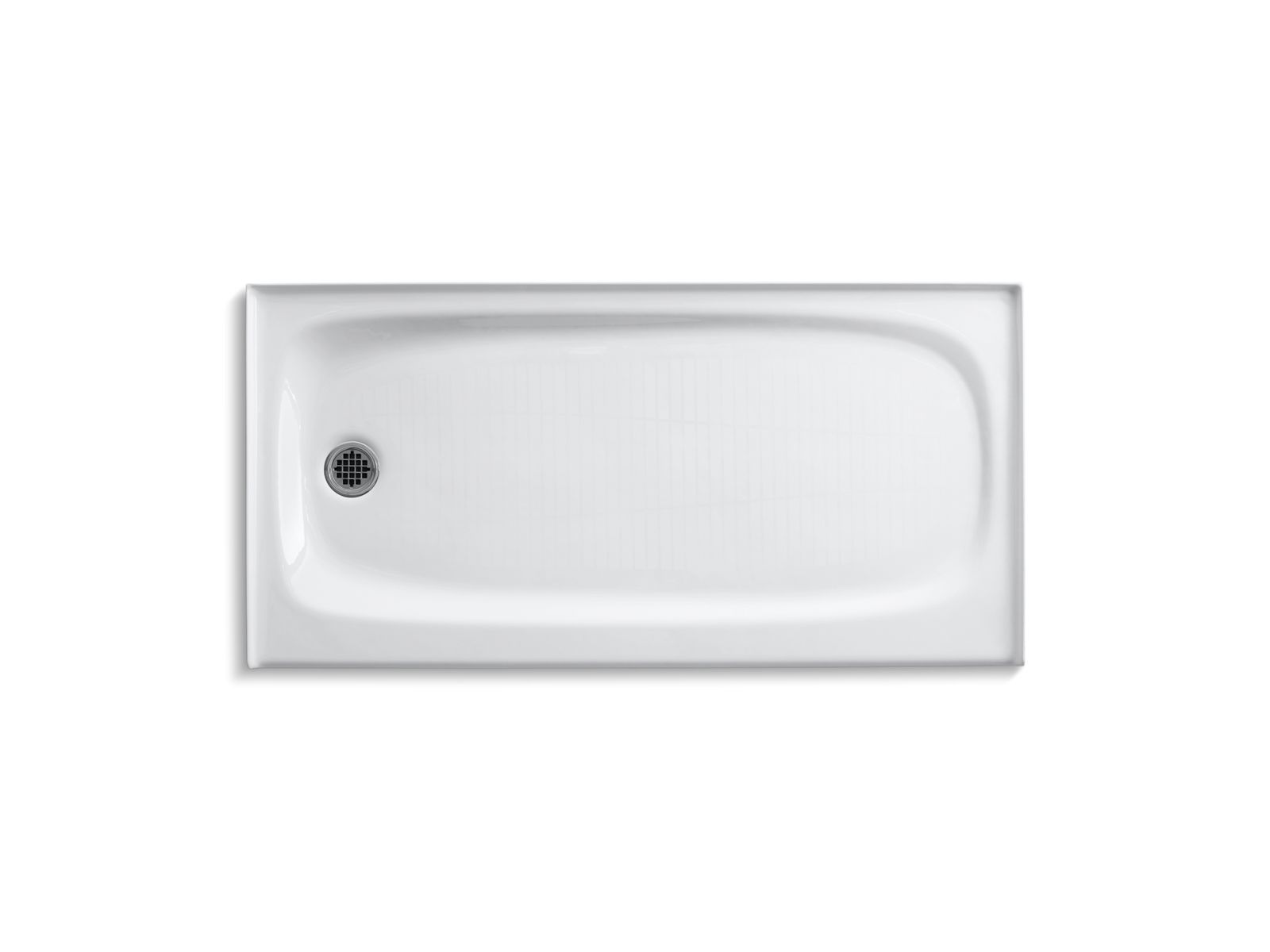 KOHLER K-9053-96 Salient 60" X 30" Alcove Shower Base, Left Drain - Biscuit