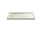 KOHLER K-9053-96 Salient 60" X 30" Alcove Shower Base, Left Drain - Biscuit
