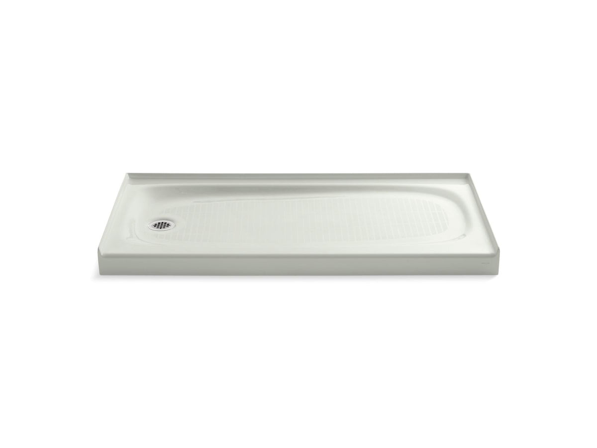 KOHLER K-9053-NY Salient 60" X 30" Alcove Shower Base, Left Drain - Dune