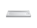 KOHLER K-9054-0 Salient 60" X 30" Alcove Shower Base, Right Drain - White