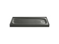 KOHLER K-9054-58 Salient 60" X 30" Alcove Shower Base, Right Drain - Thunder Grey