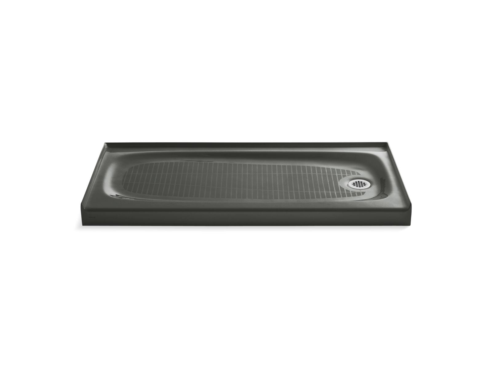 KOHLER K-9054-58 Salient 60" X 30" Alcove Shower Base, Right Drain - Thunder Grey