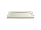 KOHLER K-9054-96 Salient 60" X 30" Alcove Shower Base, Right Drain - Biscuit