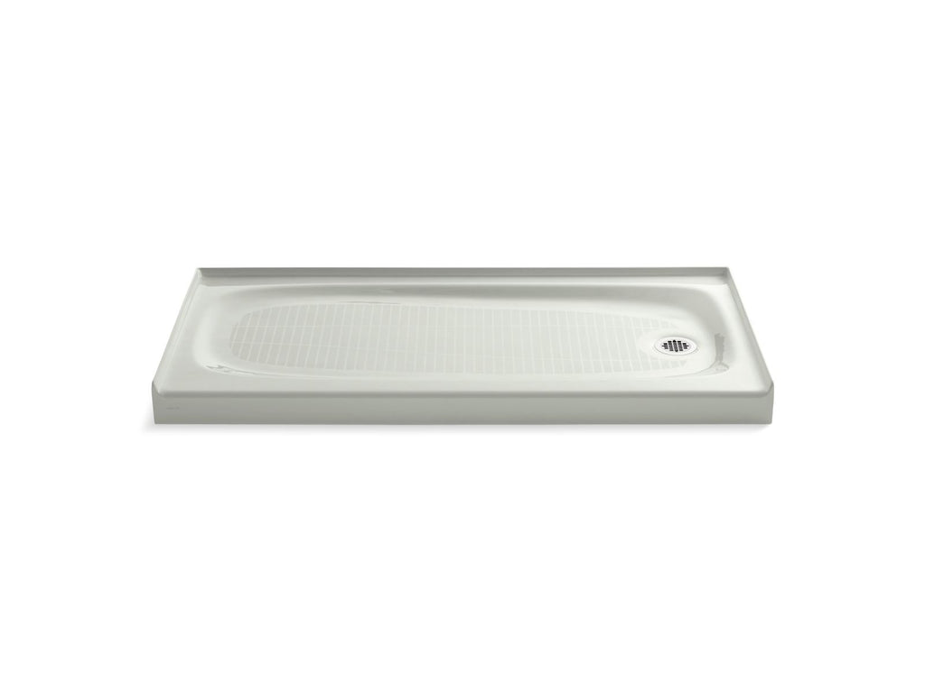 KOHLER K-9054-NY Salient 60" X 30" Alcove Shower Base, Right Drain - Dune