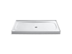 KOHLER K-9055-0 Salient 60" X 36" Alcove Shower Base, Center Drain - White