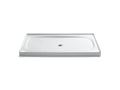 KOHLER K-9055-0 Salient 60" X 36" Alcove Shower Base, Center Drain - White