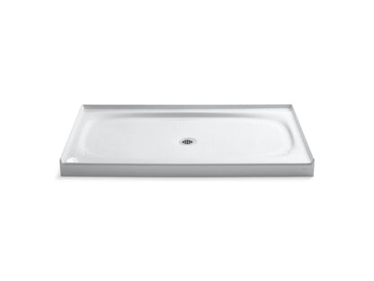 KOHLER K-9055-0 Salient 60" x 36" alcove shower base, center drain - White