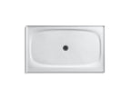 KOHLER K-9055-0 Salient 60" X 36" Alcove Shower Base, Center Drain - White