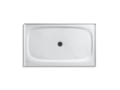 KOHLER K-9055-0 Salient 60" x 36" alcove shower base, center drain - White