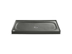 KOHLER K-9055-58 Salient 60" X 36" Alcove Shower Base, Center Drain - Thunder Grey