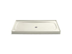 KOHLER K-9055-96 Salient 60" X 36" Alcove Shower Base, Center Drain - Biscuit