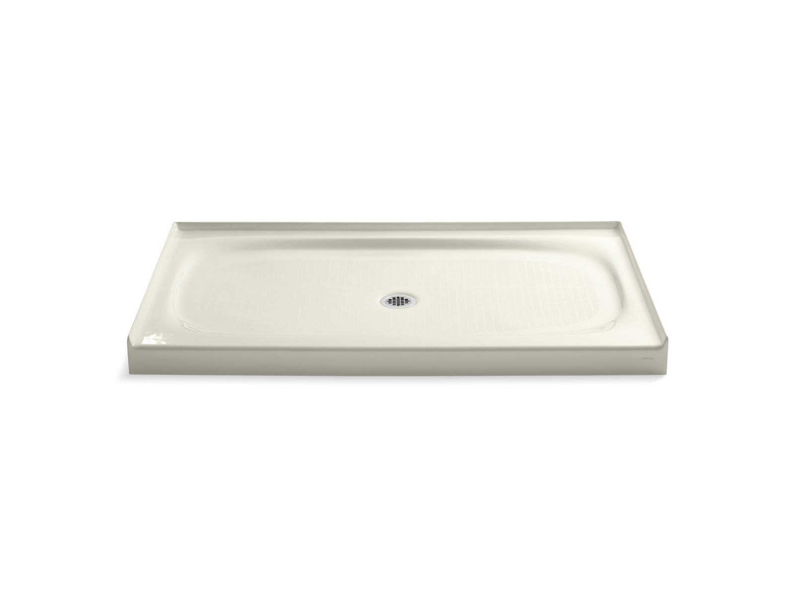 KOHLER K-9055-96 Salient 60" X 36" Alcove Shower Base, Center Drain - Biscuit