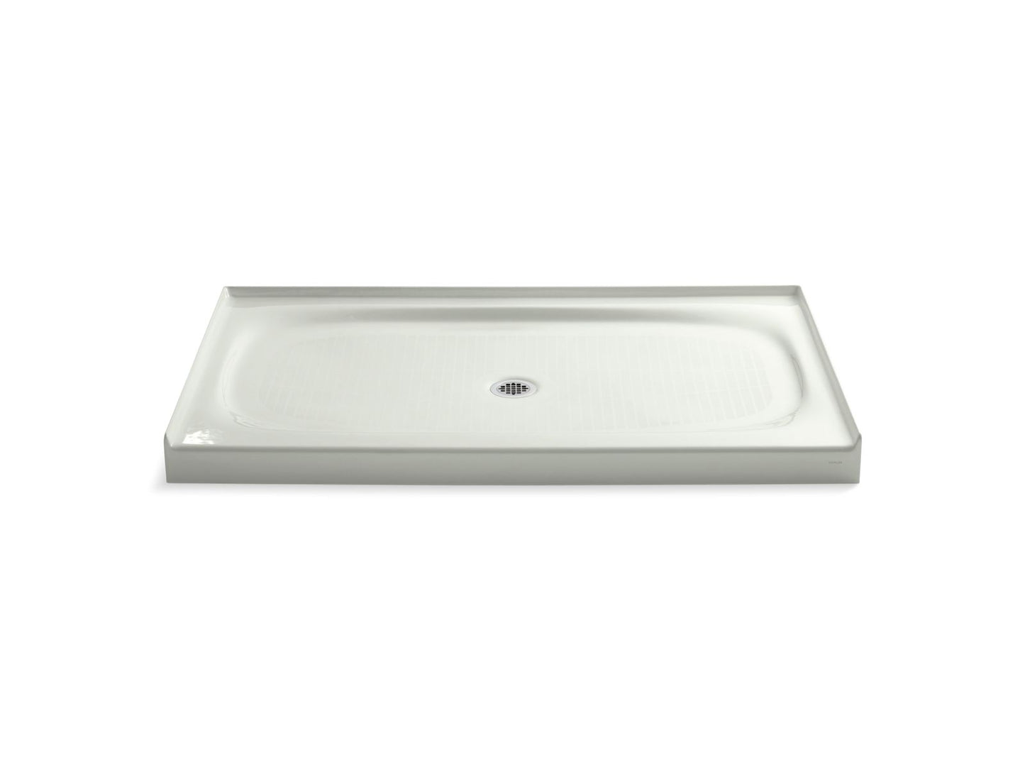 KOHLER K-9055-NY Salient 60" X 36" Alcove Shower Base, Center Drain In Dune