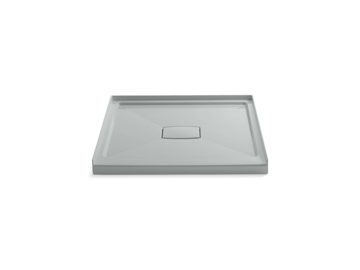 KOHLER K-9393-95 Archer 42" X 42" Alcove Shower Base, Center Drain - Ice Grey