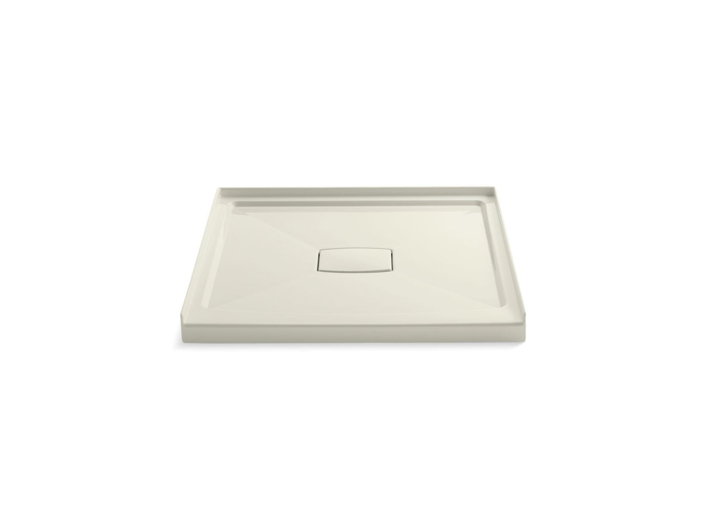 KOHLER K-9393-96 Archer 42" x 42" alcove shower base, center drain - Biscuit