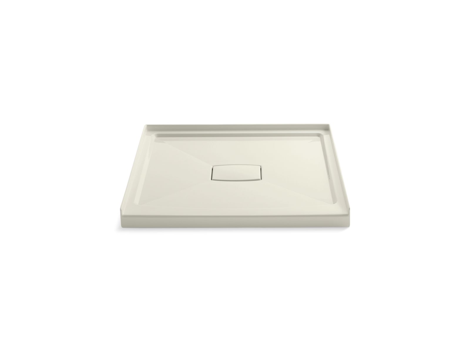KOHLER K-9393-96 Archer 42" x 42" alcove shower base, center drain - Biscuit
