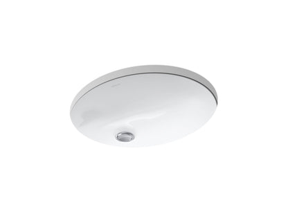 KOHLER K-2209-0 Caxton 17" oval undermount bathroom sink - White