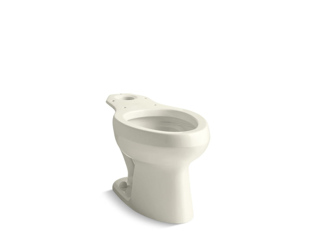 KOHLER K-4303-96 Wellworth Elongated Toilet Bowl - Biscuit