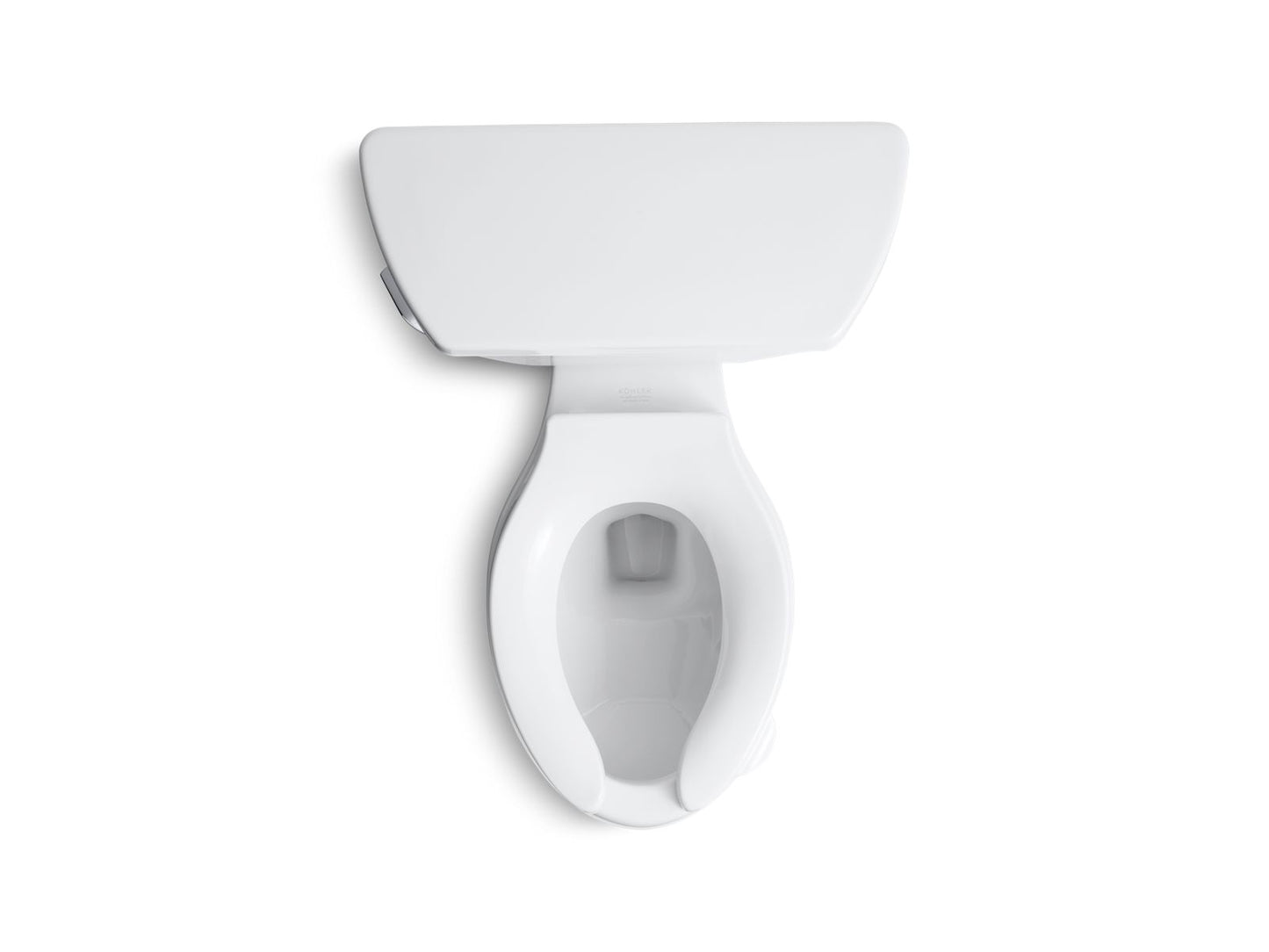 KOHLER K-3531-7 Wellworth Classic Two-Piece Elongated Toilet, 1.0 Gpf - Black Black