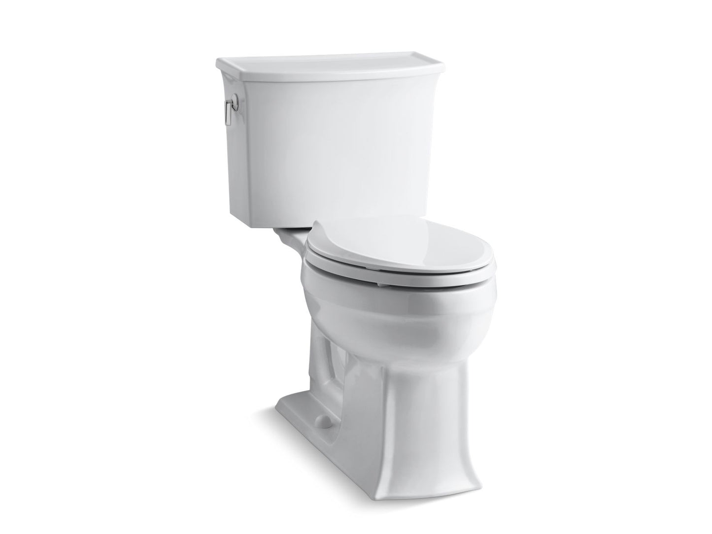 KOHLER K-3551-0 Archer Two-Piece Elongated Toilet, 1.28 Gpf In White