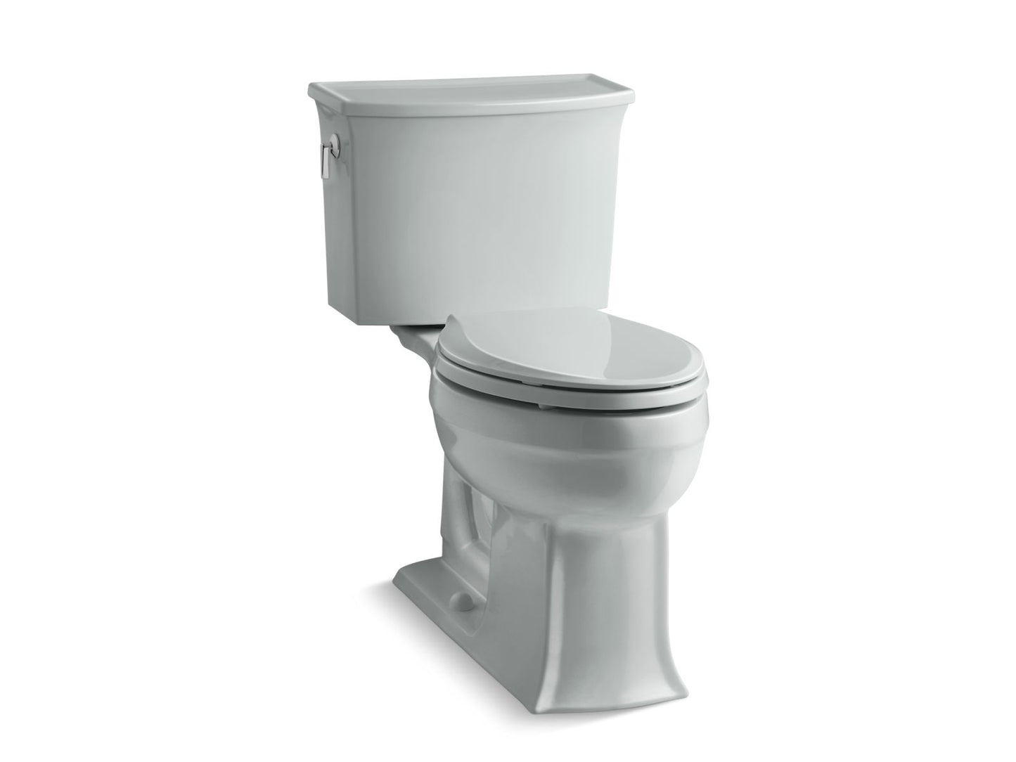 KOHLER K-3551-95 Archer Two-Piece Elongated Toilet, 1.28 Gpf In Ice Grey