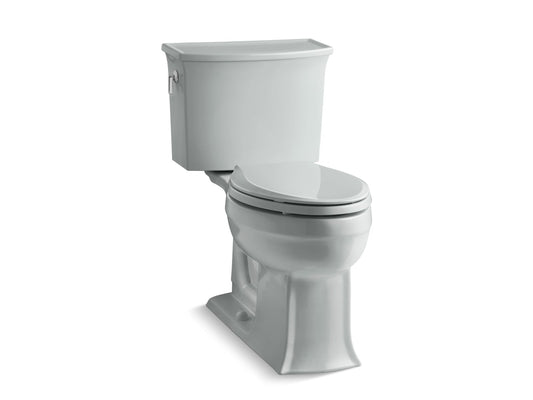 KOHLER K-3551-95 Archer Two-Piece Elongated Toilet, 1.28 Gpf In Ice Grey