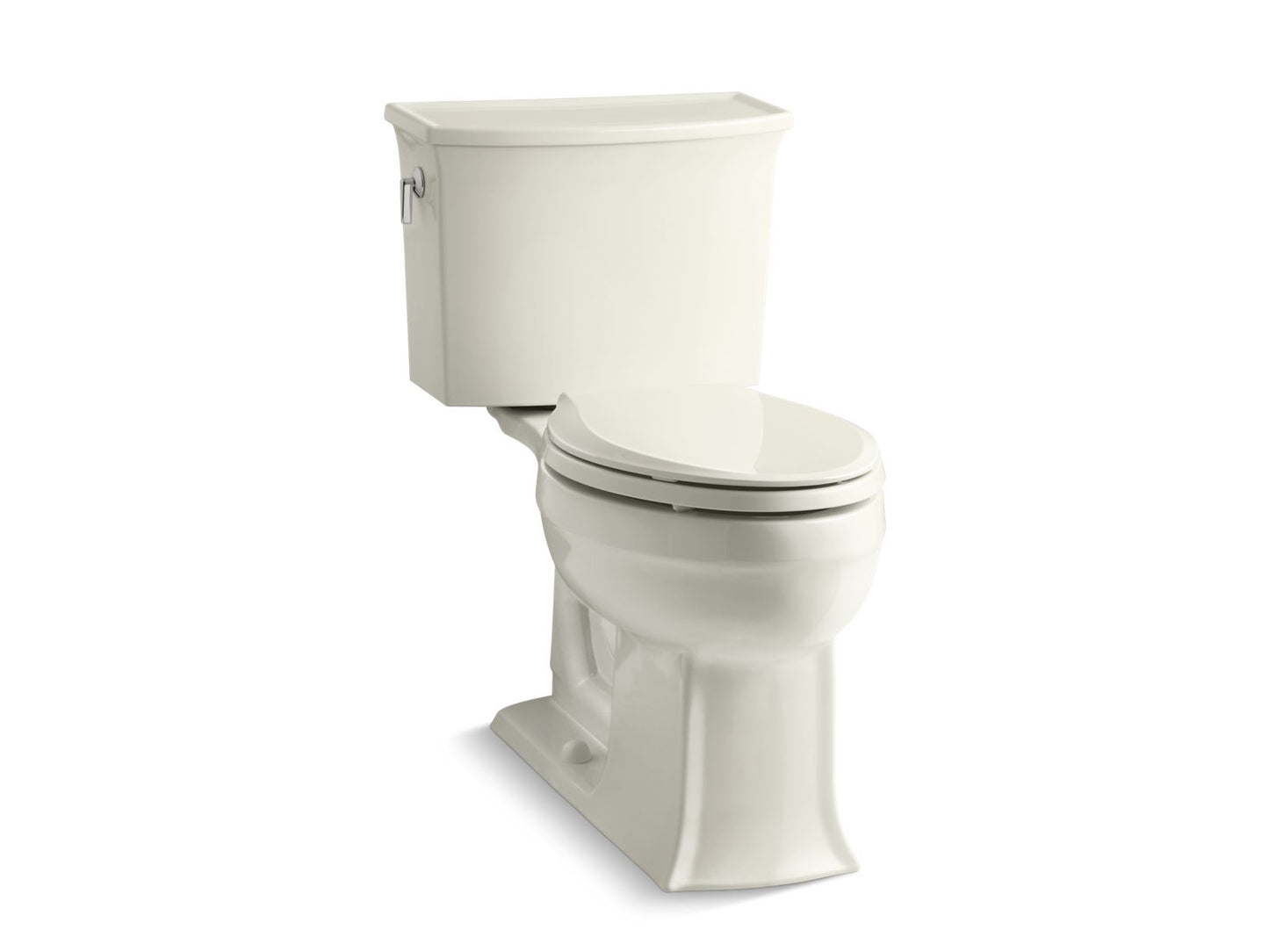 KOHLER K-3551-96 Archer Two-Piece Elongated Toilet, 1.28 Gpf In Biscuit