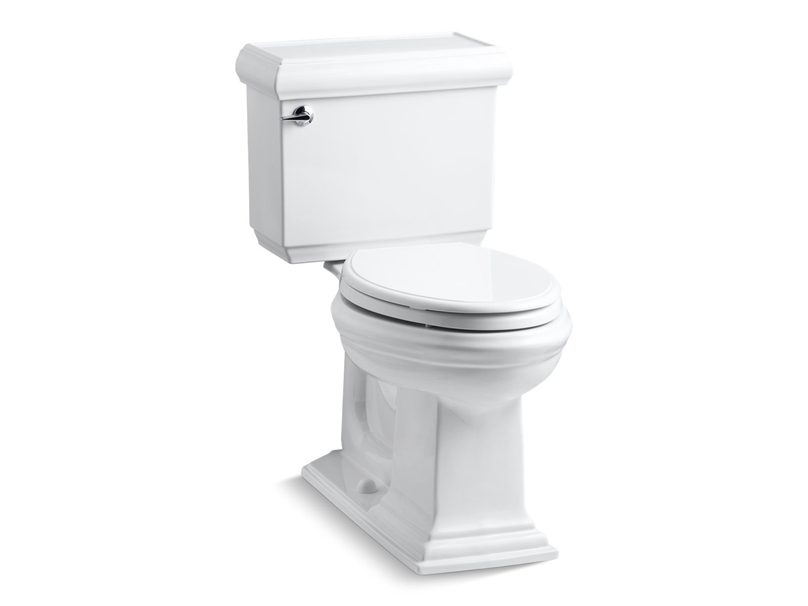 KOHLER K-3818-0 Memoirs Classic Two-Piece Elongated Toilet, 1.6 Gpf In White