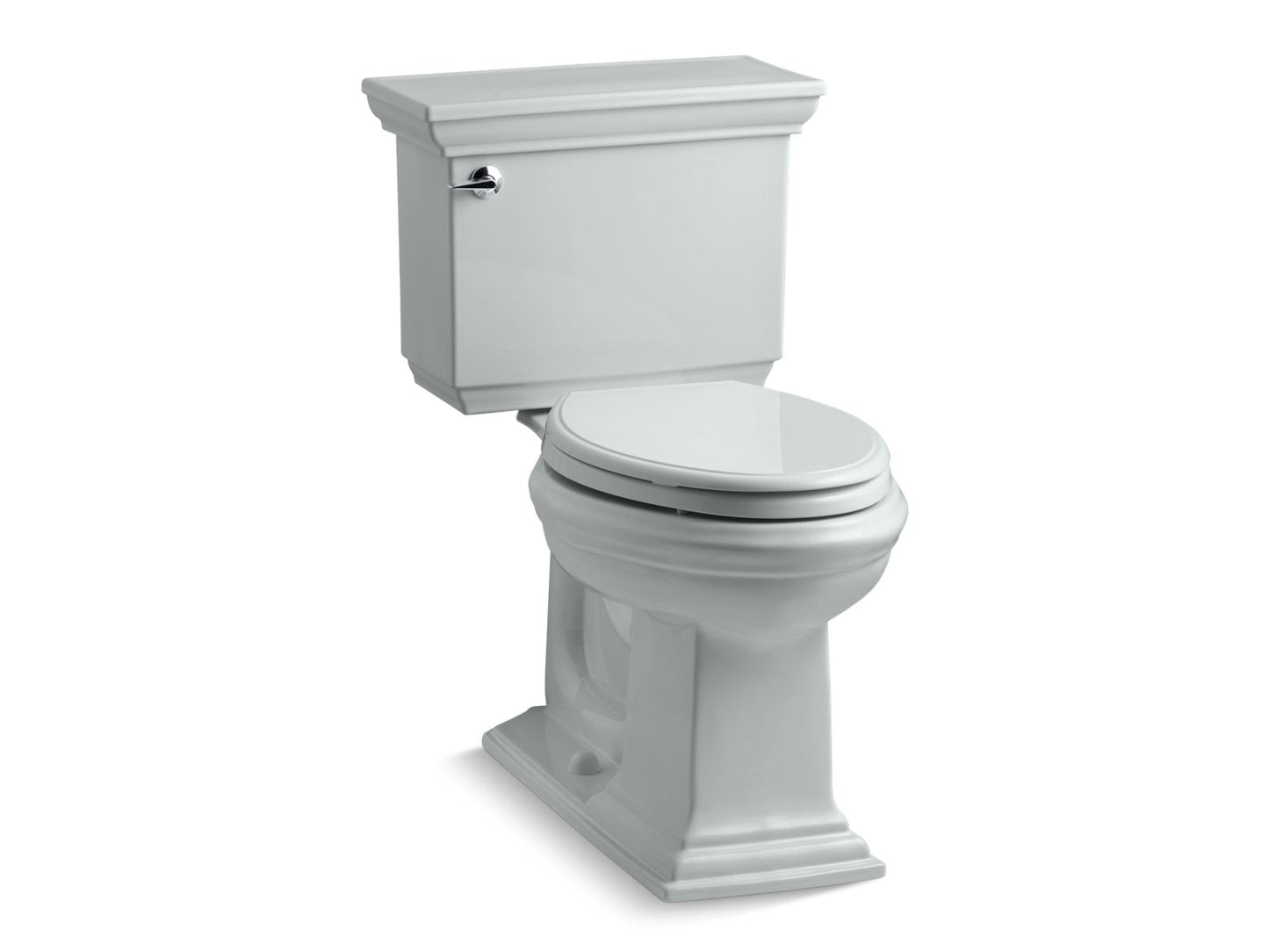 KOHLER K-3817-95 Memoirs Stately Two-Piece Elongated Toilet, 1.28 Gpf In Ice Grey