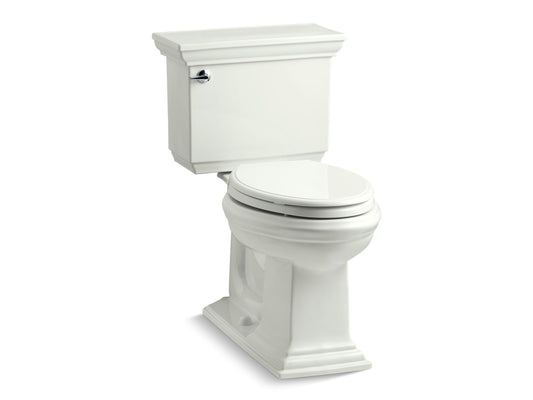 KOHLER K-3817-NY Memoirs Stately Two-Piece Elongated Toilet, 1.28 Gpf In Dune