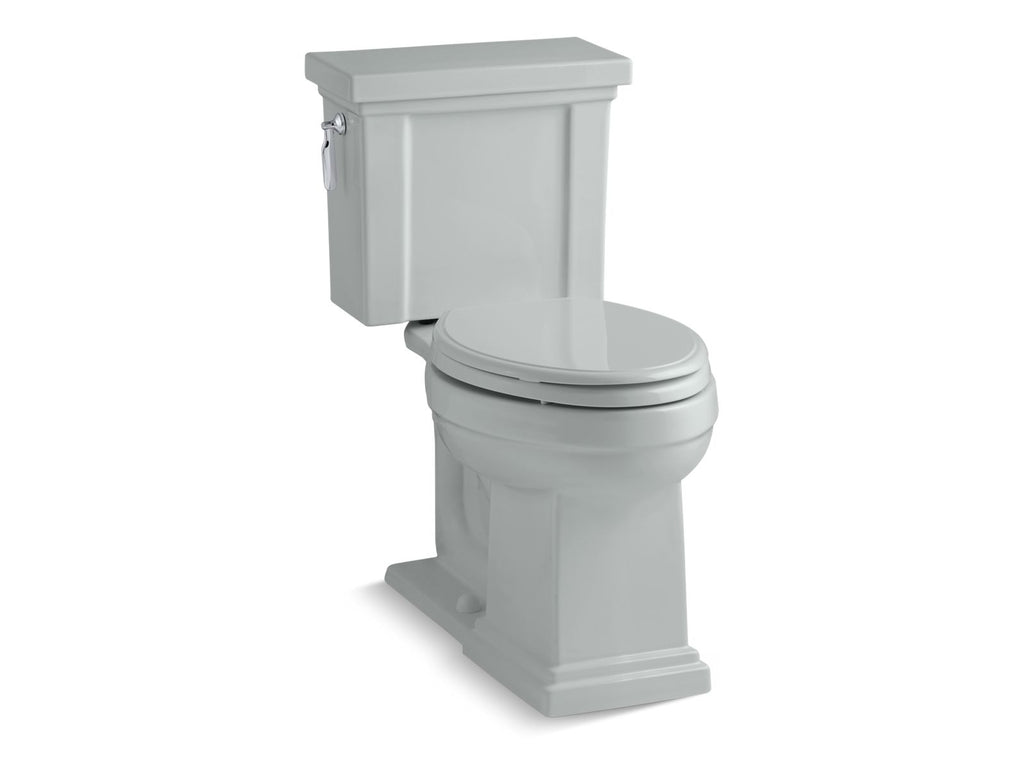 KOHLER K-3950-95 Tresham Two-Piece Elongated Toilet, 1.28 Gpf - Ice Grey