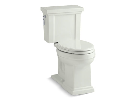 KOHLER K-3950-NY Tresham Two-piece elongated toilet, 1.28 gpf - Dune